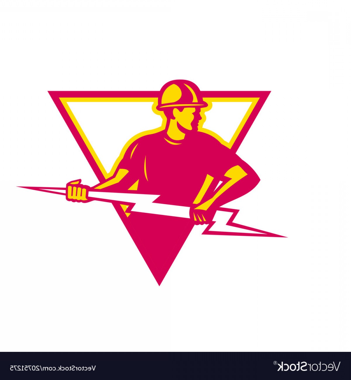 Power Lineman With Thunderbolt Triangle Vector Boozeworthy 1200x1296 Power Lineman With Thunderbolt Triangle Vector Boozeworthy