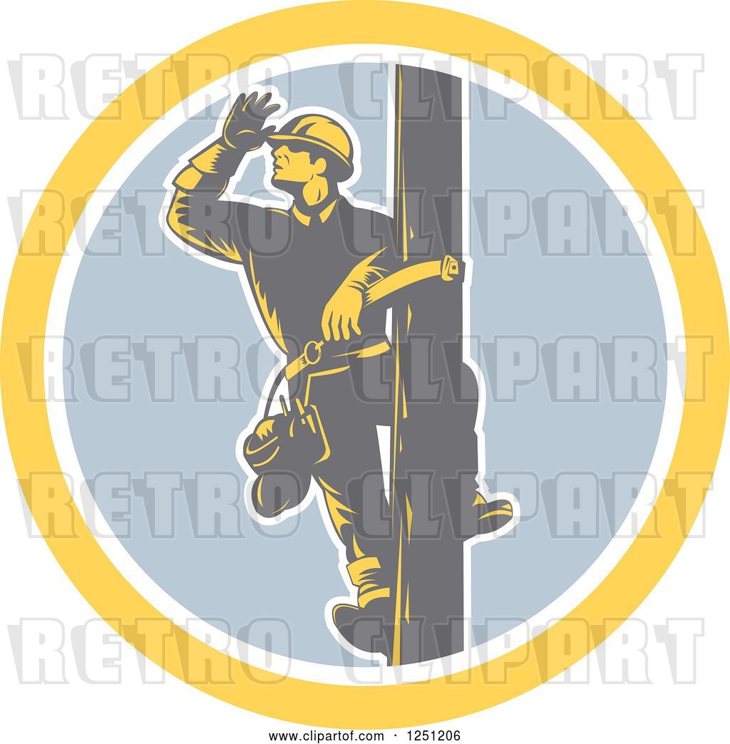 Vector Clip Art Of Retro Woodcut Male Power Lineman Looking Out 1024x1044 Vector Clip Art Of Retro Woodcut Male Power Lineman Looking Out