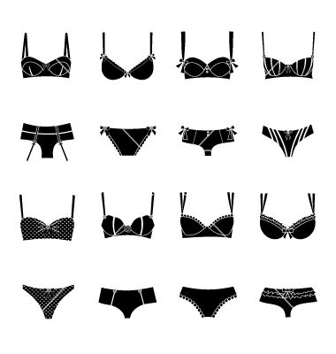 380x400 Elegant Lingerie Vector