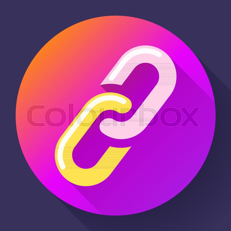800x800 Link Icon Hyperlink Chain Symbol Stock Vector Colourbox