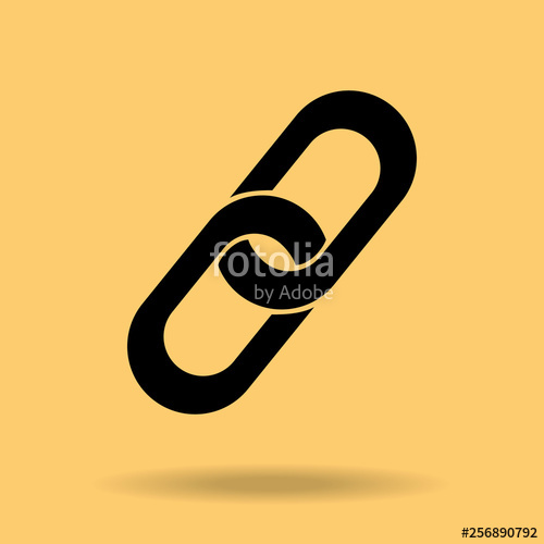 500x500 Link Icon Vector Illustration Stock Image And Royalty Free