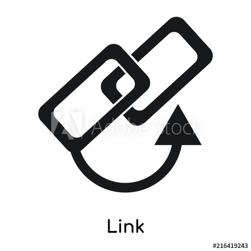 500x500 Link Icon Isolated On White Background Modern And Editable Link