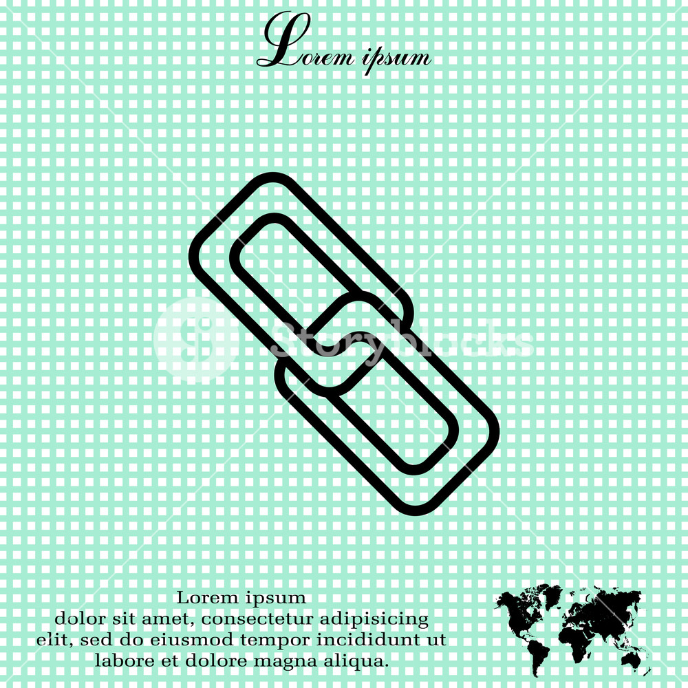 1000x1000 Link Icon Vector Illustration Royalty Free Stock Image