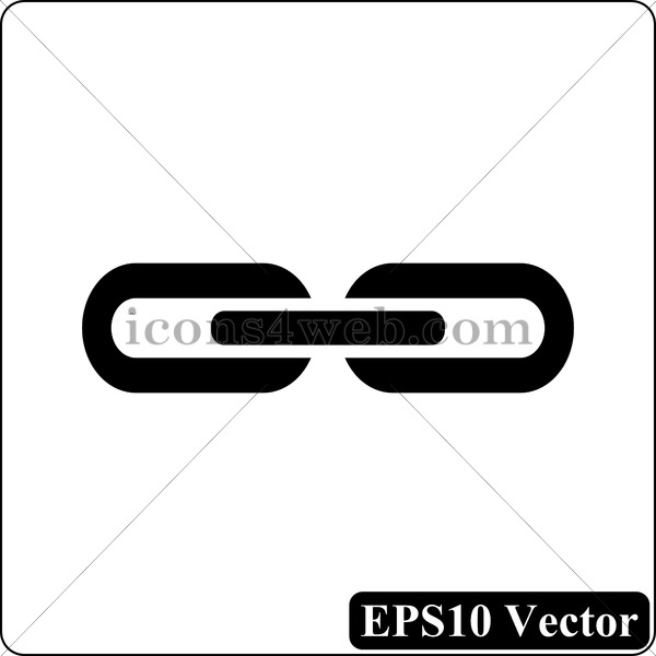 600x600 Link Black Icon Vector