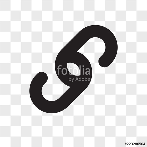 500x500 Link Vector Icon Isolated On Transparent Background, Link Logo