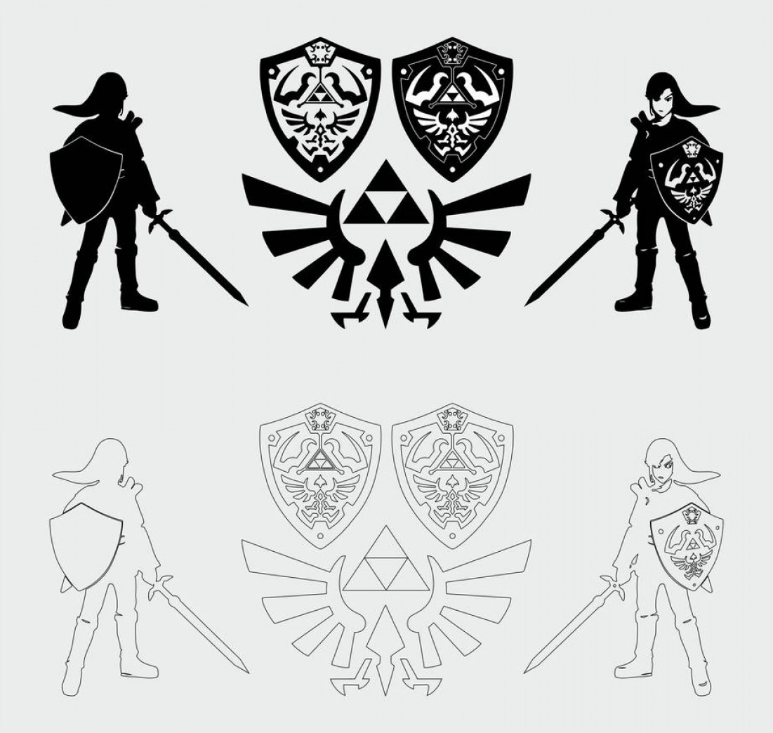 1101x1044 Zelda Link Vector Art Pdf Download Free Savoyuptown
