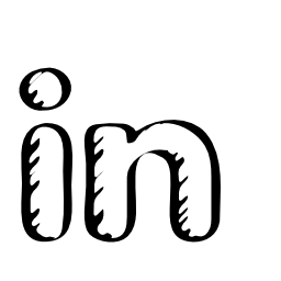256x256 Linkedin Sketched Social Logo Vector Logo Icons