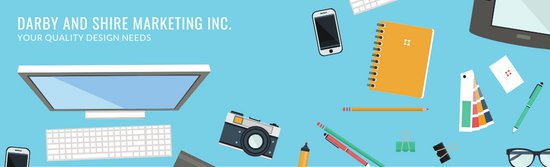Blue With Flatlay Vector Illustrations General Linkedin Banner 550x167 Blue With Flatlay Vector Illustrations General Linkedin Banner