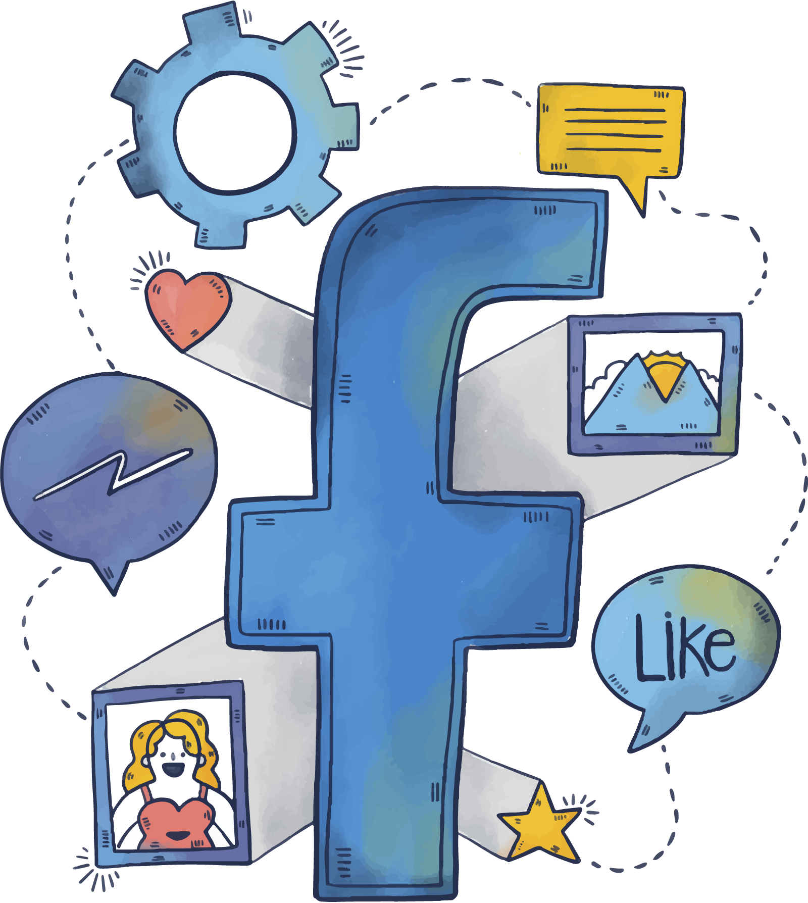 1600x1788 Download Free Network Media Linkedin Blog Vector Facebook Social