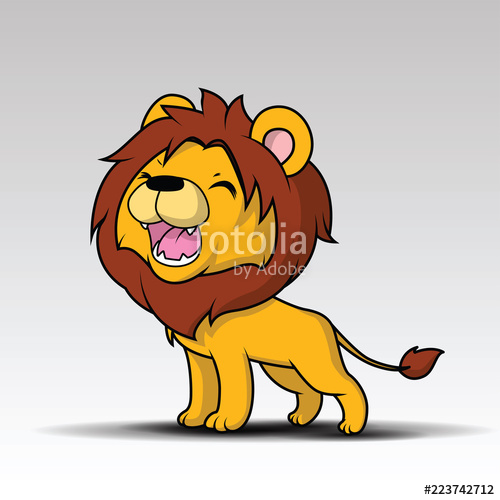 Cute Lion Cartoon Vector Stock Image And Royalty Free Vector 500x500 Cute Lion Cartoon Vector Stock Image And Royalty Free Vector