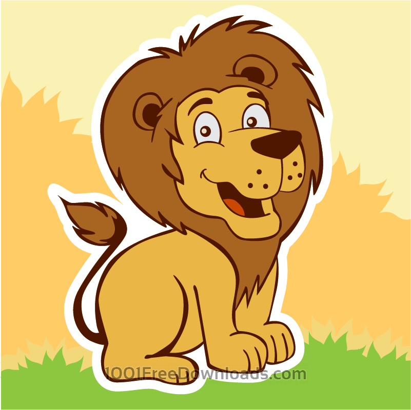 Free Vectors Smiling Lion Animals 801x800 Free Vectors Smiling Lion Animals