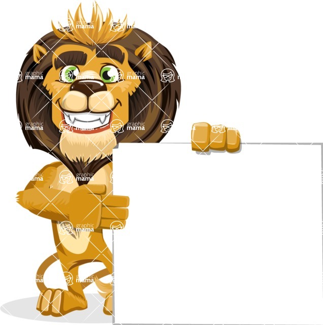 Lion Cartoon Vector Character Aka Leo Nardo Graphicmama 636x640 Lion Cartoon Vector Character Aka Leo Nardo Graphicmama