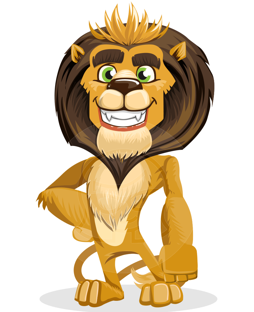 Lion Cartoon Vector Character Aka Leo Nardo Graphicmama 866x1060 Lion Cartoon Vector Character Aka Leo Nardo Graphicmama