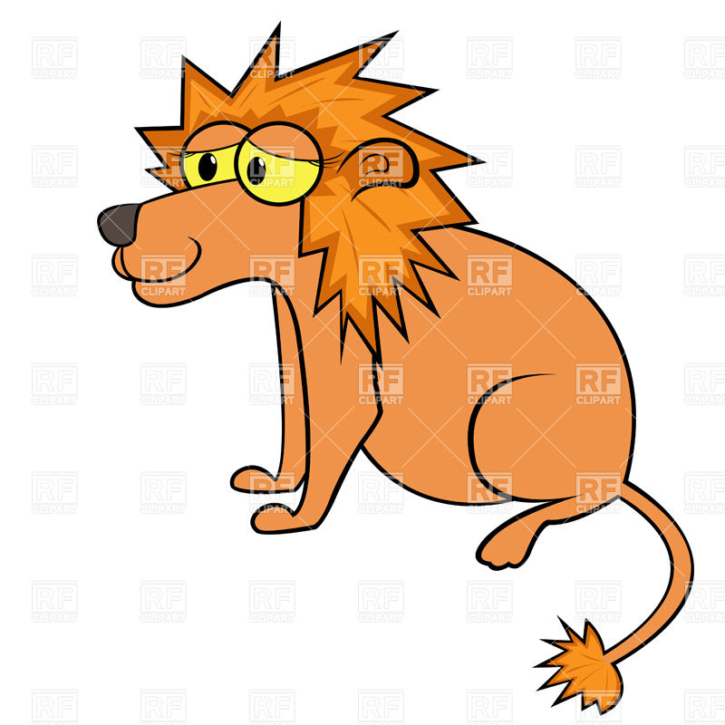 Simple Sitting Cartoon Lion Vector Image Of Plants And Animals 800x800 Simple Sitting Cartoon Lion Vector Image Of Plants And Animals