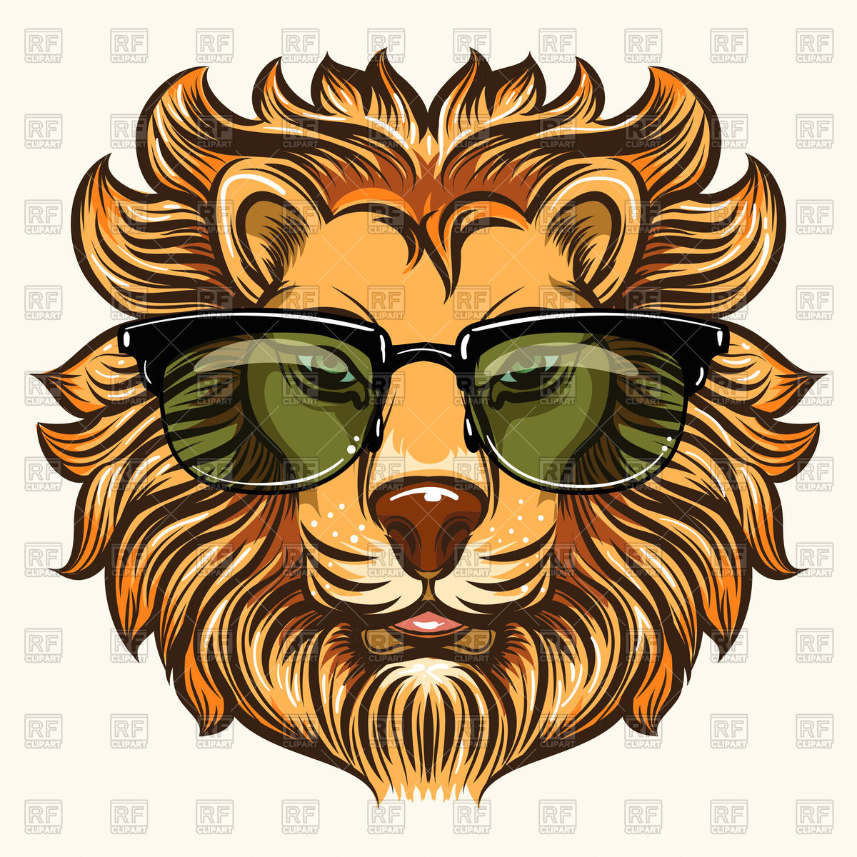 Cartoon Fashion Lion Head In Sunglasses Vector Image Of Plants 1200x1200 Cartoon Fashion Lion Head In Sunglasses Vector Image Of Plants