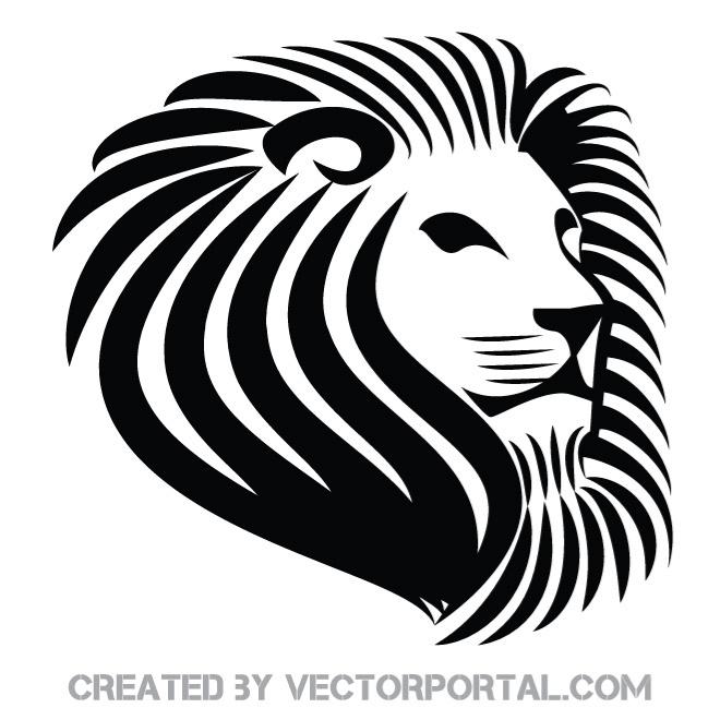 Lion Stencil Vector Art 660x660 Lion Stencil Vector Art