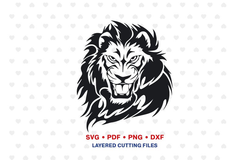 794x526 Lion Decal Lion Lion Face Cat Lion Vector Etsy