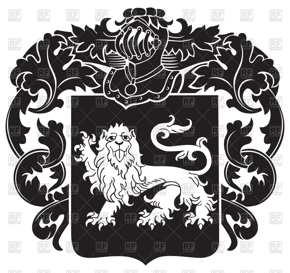 Ornate Heraldic Emblem With Image Of Lion On Shield 1200x1131 Ornate Heraldic Emblem With Image Of Lion On Shield