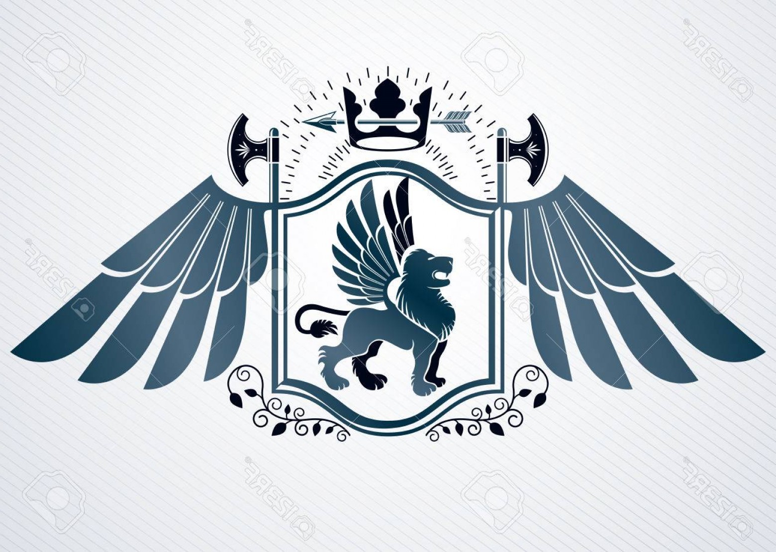 Photostock Vector Heraldic Coat Of Arms Decorative Vintage Emblem 1560x1110 Photostock Vector Heraldic Coat Of Arms Decorative Vintage Emblem