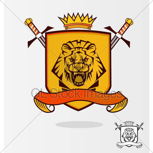 Vector Lion Coat Of Arms Gl Stock Images 500x500 Vector Lion Coat Of Arms Gl Stock Images
