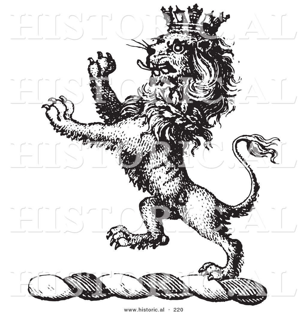 1024x1044 Historical Vector Illustration Of A Lion Crest Featuring A Crown