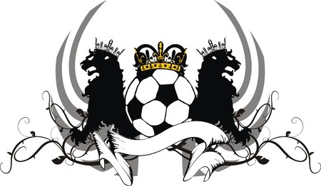 450x262 Heraldic Soccer Lion Crest In Vector Format Royalty Free Vector