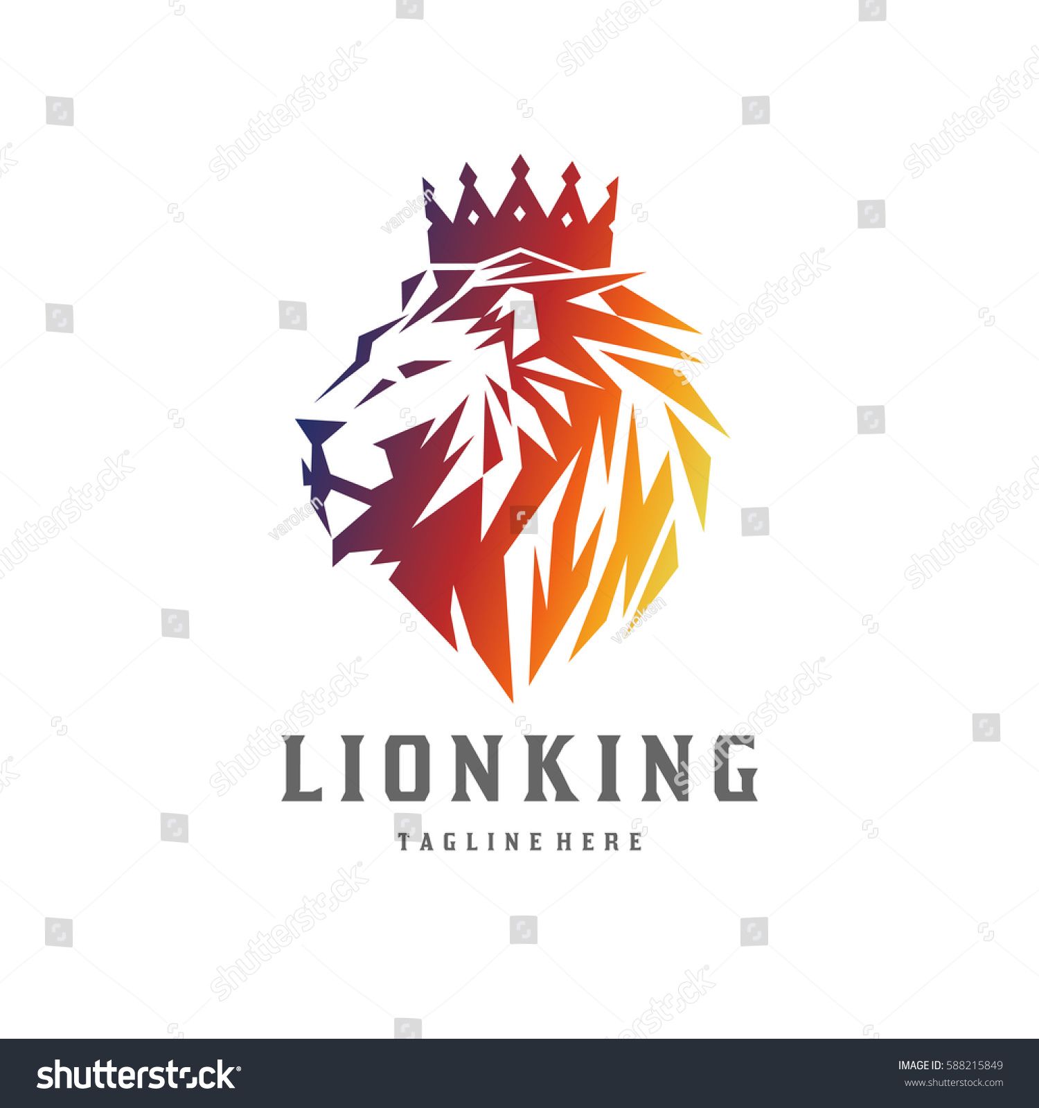 1500x1600 Lion King Logo Lion Head And Crown Vector Night Of Worship