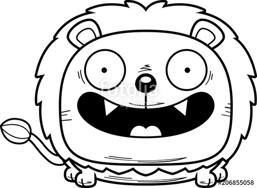 500x366 Cartoon Happy Lion Cub Stock Image And Royalty Free Vector