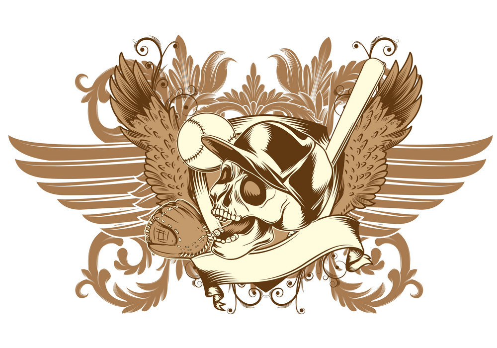 1000x700 Skull Emblem Vector Free Graphics Uihere
