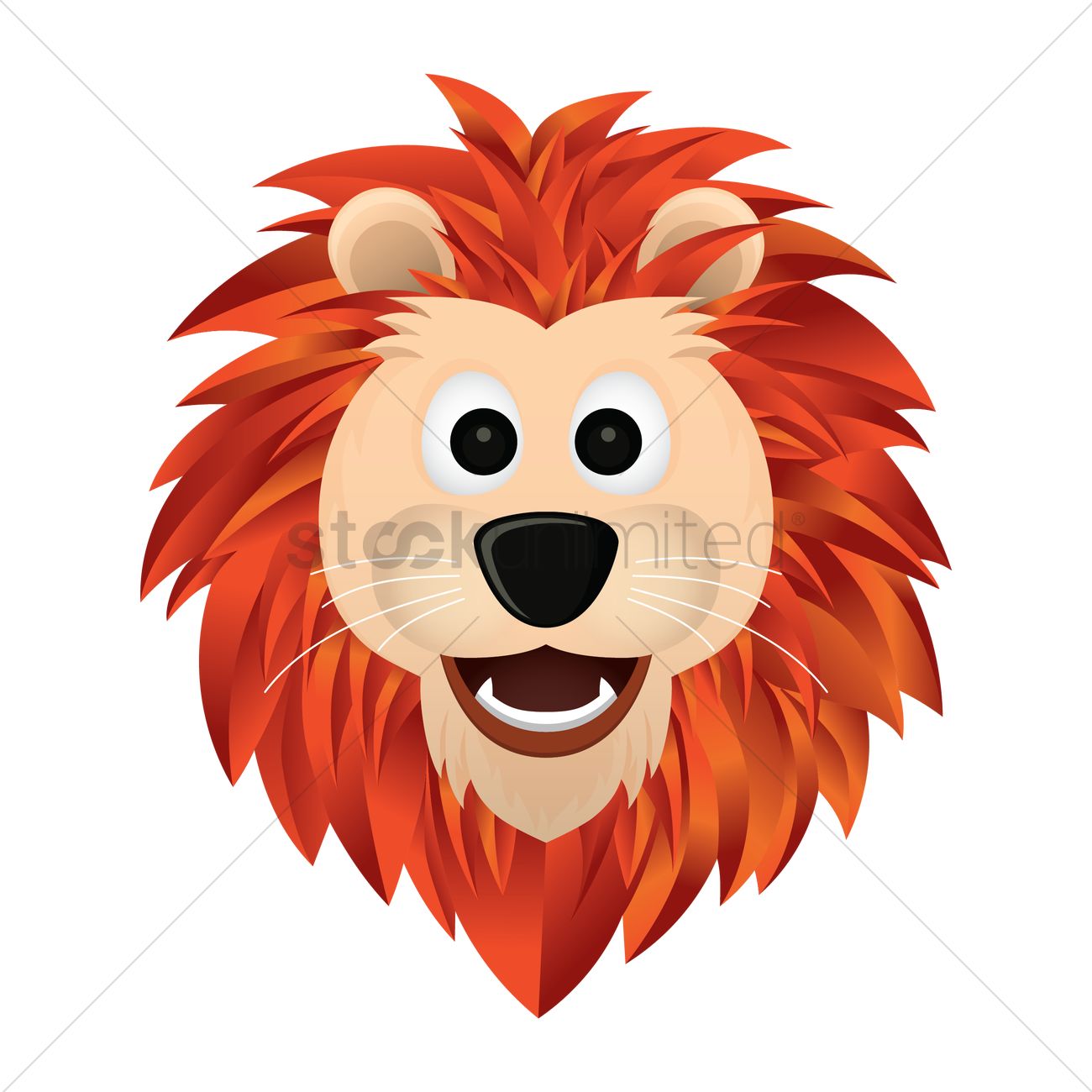 Lion Face Vector Image 1300x1300 Lion Face Vector Image