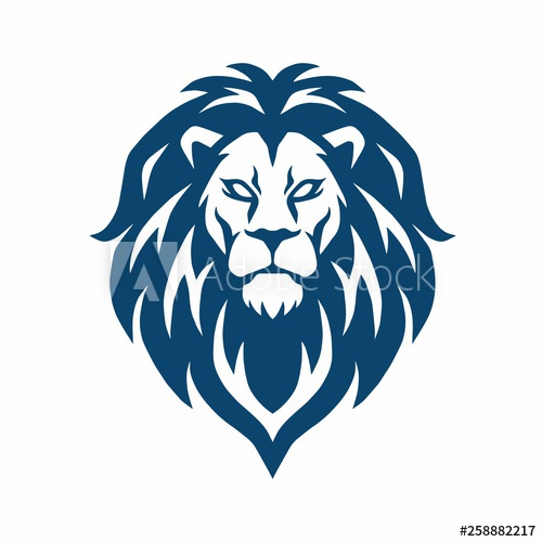 Lion Head Logo Vector Mascot Icon Design Template 500x500 Lion Head Logo Vector Mascot Icon Design Template