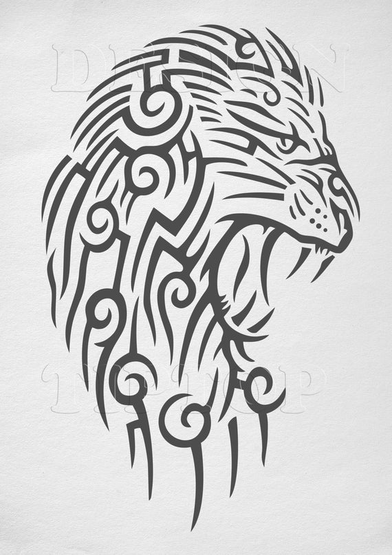 Lion Lion Head Vector Art For Cricut Silhouette Etsy 570x807 Lion Lion Head Vector Art For Cricut Silhouette Etsy