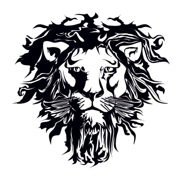 A Lion Head Logo In Black Vector Sources 600x582 A Lion Head Logo In Black Vector Sources