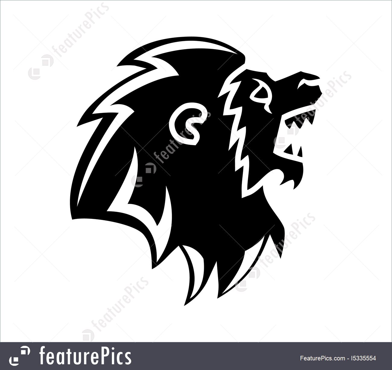 Lion Head Silhouette Vector at Vectorified.com | Collection of Lion ...