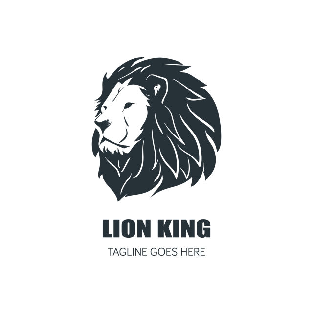 Silhouette Of Lion Head Hand Drawn Lion Head Logo Template Vect 640x640 Silhouette Of Lion Head Hand Drawn Lion Head Logo Template Vect