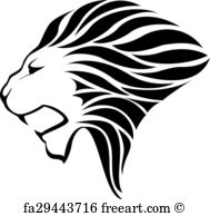 Free Lion Head Vector Art Prints And Wall Artwork Freeart 189x194 Free Lion Head Vector Art Prints And Wall Artwork Freeart