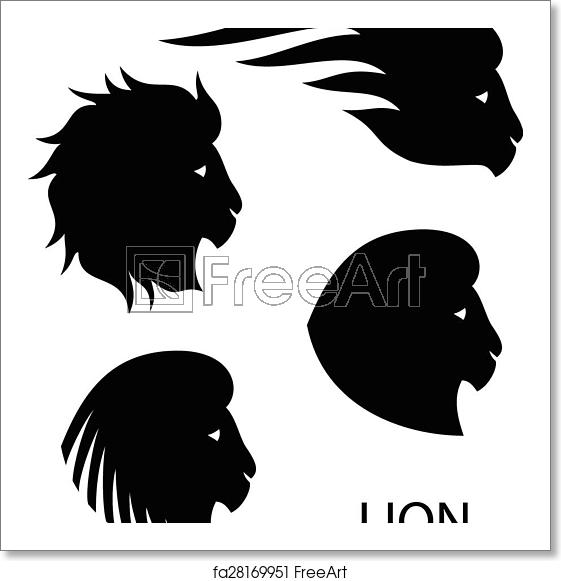 Free Art Print Of Stylized Lion Head 561x581 Free Art Print Of Stylized Lion Head