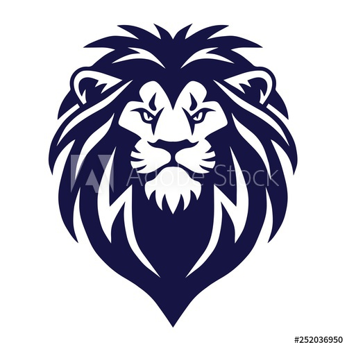 500x500 Lion Head Vector Logo Icon Sports Mascot