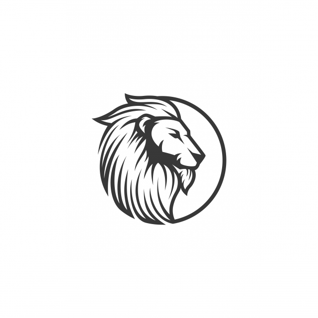 640x640 Lion Head Vector Logo Illustration, Symbol, Head, Logo Png