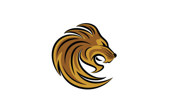580x386 Lion Head Vector Cartoon Illustration Graphic