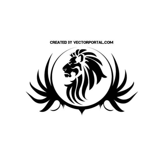 Lion Head Free Vector Art 660x660 Lion Head Free Vector Art