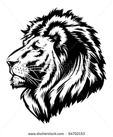 Lion Head Graphic 390x470 Lion Head Graphic