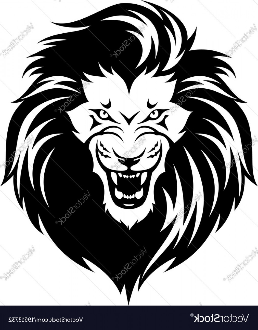 Lion Head Roar Tribal Tattoo Vectors Handandbeak 1012x1296 Lion Head Roar Tribal Tattoo Vectors Handandbeak