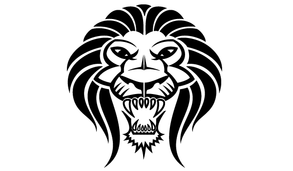 Lion Head Vector Illustration 600x351 Lion Head Vector Illustration