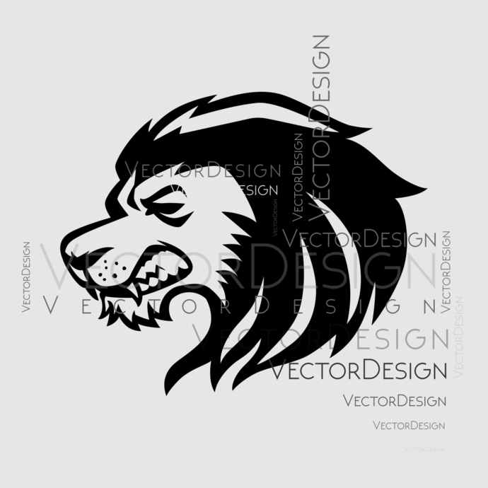 Lion Head Graphics Dxf Png Cdr 690x690 Lion Head Graphics Dxf Png Cdr