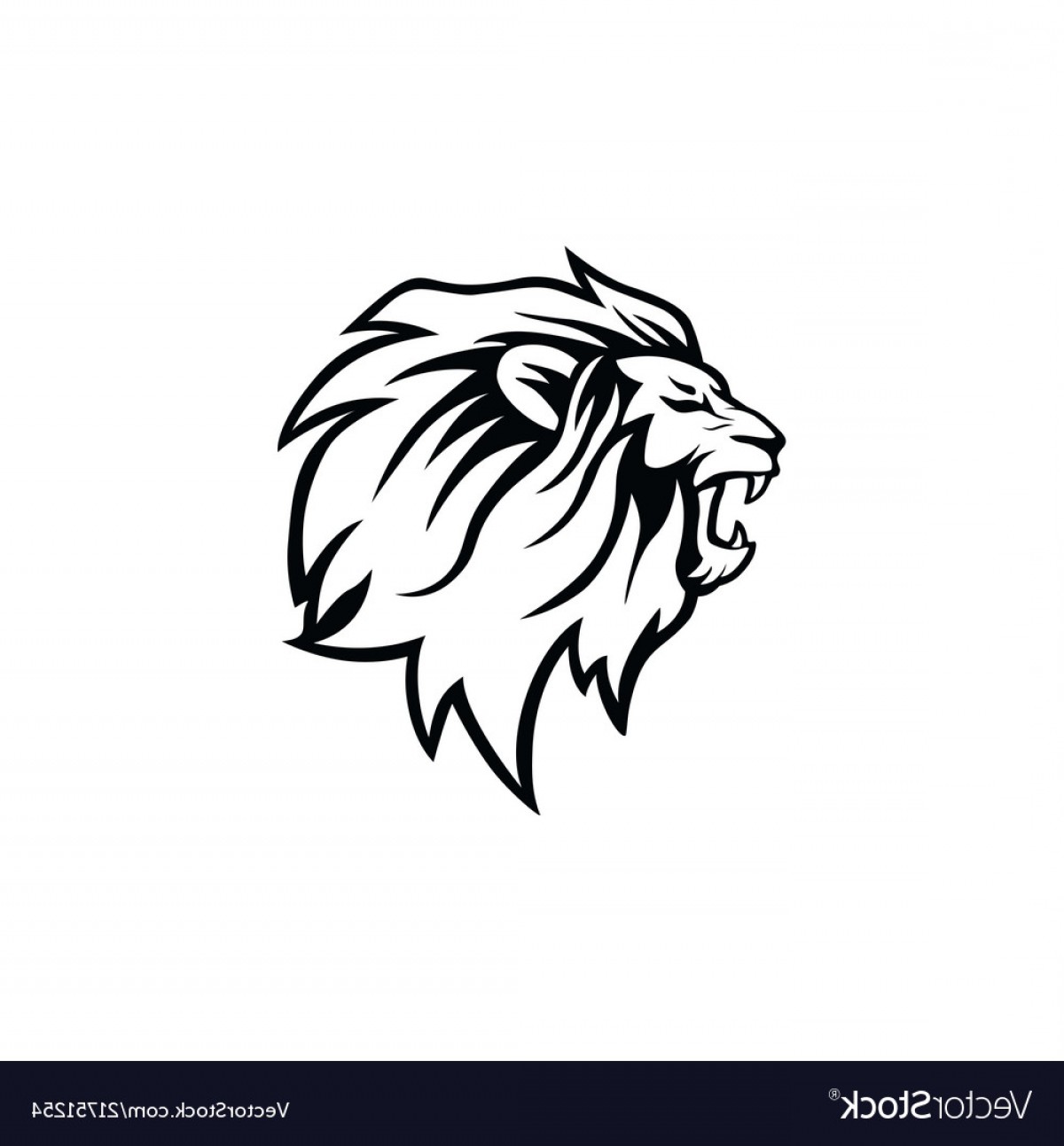 Angry Roaring Black And White Lion Head Logo Vector Soidergi 1200x1293 Angry Roaring Black And White Lion Head Logo Vector Soidergi