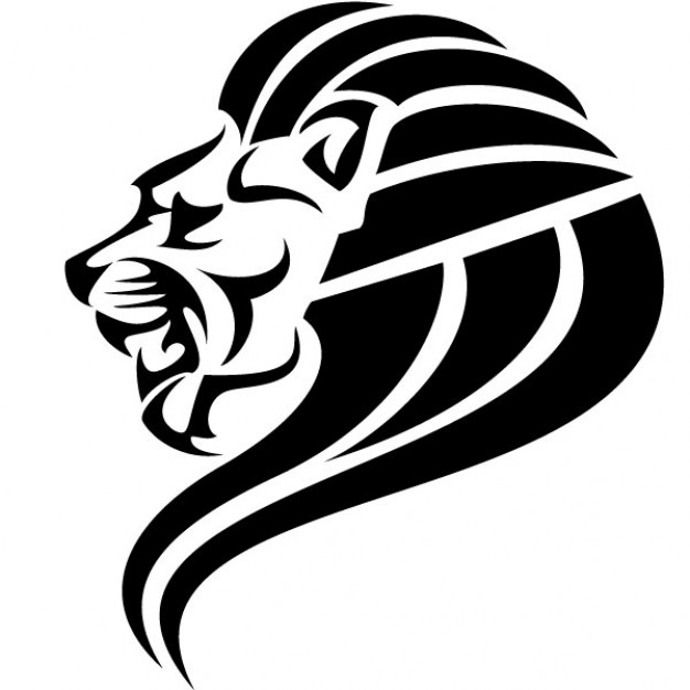 Black Lion Head Vector Image Vector Free Download 626x626 Black Lion Head Vector Image Vector Free Download