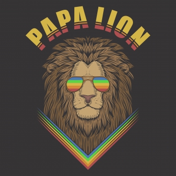 360x360 Lion Illustration Png, Vector, And Clipart With Transparent