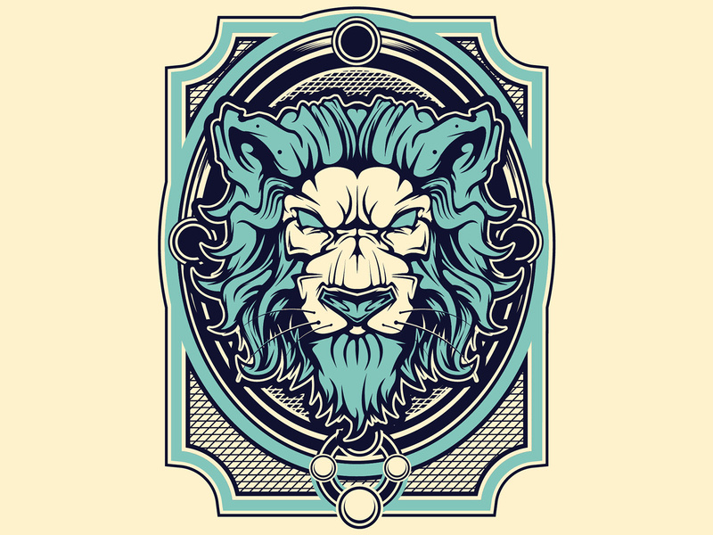 800x600 Lion Vector Illustration