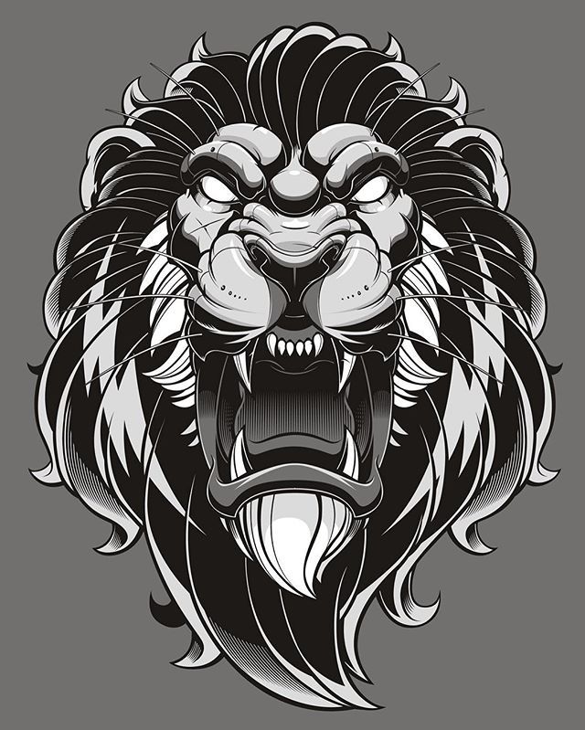 640x799 Finished Lion Illustration Part Of A Merch Piece But I Like